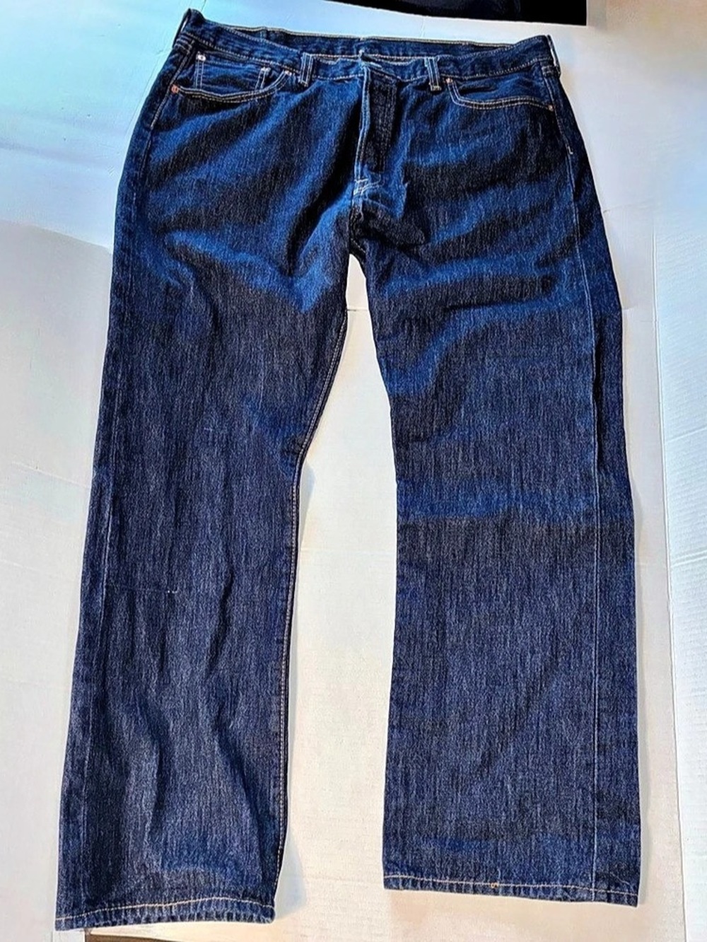 Levi's 501 Original Fit Jeans Original Fit Button Fly Straight Leg Jeans Blue